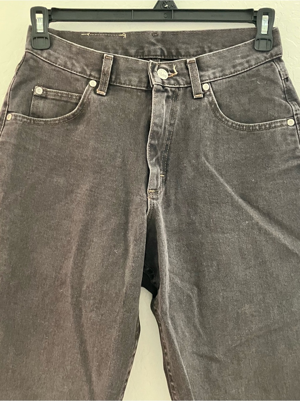 Vintage Lee Riveted Brown Denim Jeans Men’s 29x29 Straight Leg Pants - Picture 4 of 16